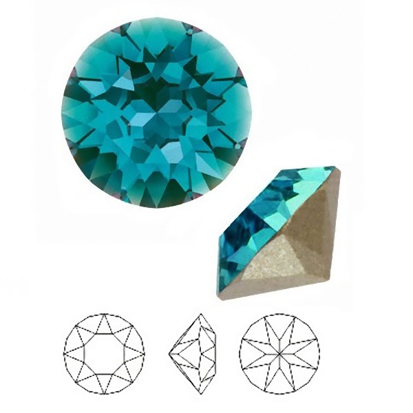 Swarovski 1088 Xirius Chaton Crystal Silver Patina SS24 | HarMan Importing